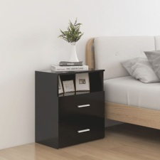 vidaXL 2 db fekete éjjeliszekrény 50 x 32 x 60 cm bútor