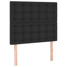 vidaXL 2 db fekete műbőr fejtámla 90x5x78/88 cm (3116410) ágy és ágykellék