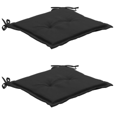 vidaXL 2 db fekete párna kerti székhez 50 x 50 x 3 cm kerti dekoráció