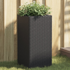 vidaXL 2 db fekete polyrattan kerti ültetőláda 30x30x60 cm kerti tárolás