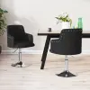 vidaXL 2 db fekete szövet étkezőszék