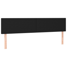 vidaXL 2 db fekete szövet fejtámla 90x5x78/88 cm (345826) ágy és ágykellék