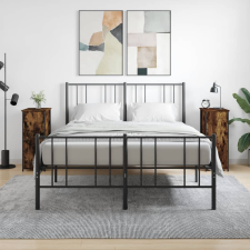 vidaXL 2 db füstös tölgy színű szerelt fa éjjeliszekrény 32x42x80 cm bútor