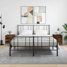 vidaXL 2 db füstös tölgyszínű szerelt fa éjjeliszekrény 40x35x47,5 cm bútor