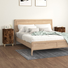 vidaXL 2 db füstös tölgyszínű szerelt fa éjjeliszekrény 40x35x70 cm bútor