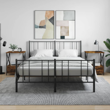 vidaXL 2 db füstös tölgyszínű szerelt fa éjjeliszekrény 50x41x65 cm bútor