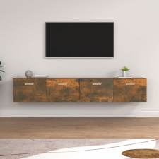 vidaXL 2 db füstös tölgyszínű szerelt fa faliszekrény 100x36,5x35 cm bútor