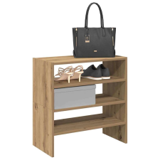 vidaXL 2 db kézműves tölgy cipőtartó állvány halmozható 60x30x30,5 cm bútor
