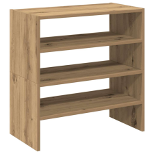 vidaXL 2 db kézműves tölgy cipőtartó állvány halmozható 60x30x30,5 cm (858874) bútor