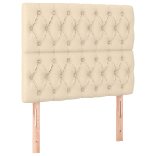 vidaXL 2 db krémszínű szövet fejtámla 90x7x78/88 cm (3116655) ágy és ágykellék