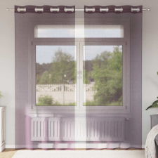 vidaXL 2 db lila fátyolfüggönyök rojtokkal 140x225 cm lakástextília