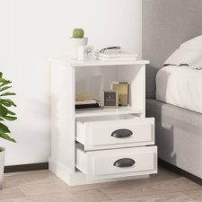 vidaXL 2 db magasfényű fehér éjjeliszekrény 43 x 36 x 60 cm bútor