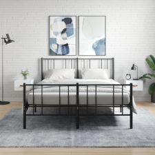 vidaXL 2 db magasfényű fehér fali éjjeliszekrény 35x35x20 cm bútor