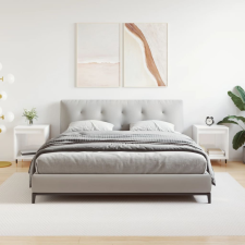 vidaXL 2 db magasfényű fehér szerelt fa éjjeliszekrény 40x35x50 cm bútor