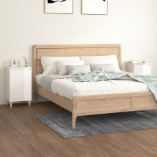 vidaXL 2 db magasfényű fehér szerelt fa éjjeliszekrény 40x35x70 cm bútor