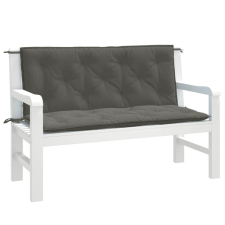 vidaXL 2 db melange sötétszürke szövet kerti padpárna 120x50x7 cm kerti bútor