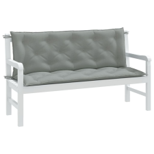 vidaXL 2 db melange világosszürke szövet kerti padpárna 150 x 50 x 7cm lakástextília