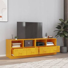 vidaXL 2 db mustársárga acél TV-szekrény 67 x 39 x 44 cm bútor