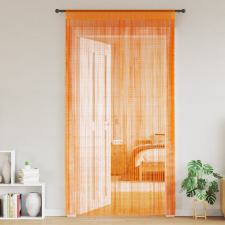 vidaXL 2 db narancssárga zsinórfüggöny 100 x 250 cm lakástextília