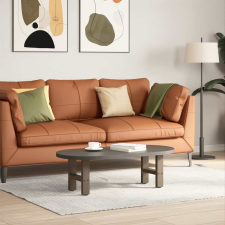 vidaXL 2 db natúr acél dohányzóasztal láb 40 x (30-31) cm acél bútor