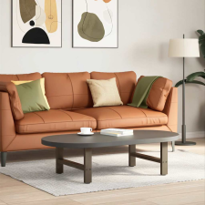 vidaXL 2 db natúr acél dohányzóasztal láb 70 x (30-31) cm acél bútor