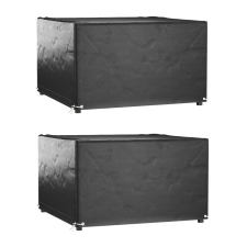 vidaXL 2 db négyzet alakú kerti bútorhuzat 8 fűzőlyukkal 132x132x80 cm kerti bútor