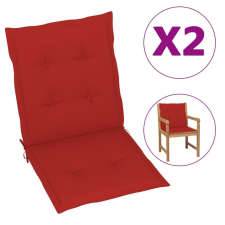 vidaXL 2 db piros kerti székpárna 100 x 50 x 4 cm kerti bútor