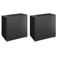 vidaXL 2 db polietilén hintapadhuzat 8 fűzőlyukkal 125x90x135/165 cm kerti bútor