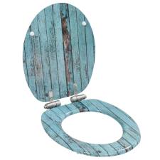vidaXL 2 db régi famintás MDF WC-ülőke lassan csukódó fedéllel (276999) szaniter