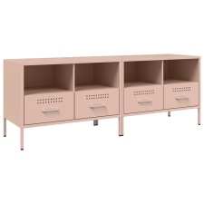 vidaXL 2 db rózsaszín hidegen hengerelt acél TV-szekrény 68x39x50,5 cm bútor