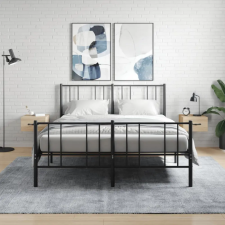 vidaXL 2 db sonoma tölgy falra szerelhető éjjeliszekrény 35x35x20 cm bútor