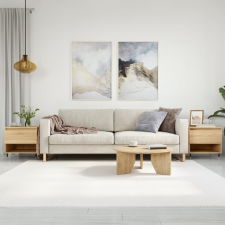 vidaXL 2 db sonoma tölgy szerelt fa dohányzóasztal 50x46x50 cm bútor