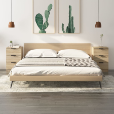 vidaXL 2 db sonoma-tölgy színű éjjeliszekrény 40 x 36 x 65 cm bútor