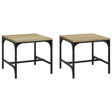 vidaXL 2 db sonoma tölgy színű szerelt fa kisasztal 40x40x35 cm (819405) bútor