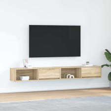 vidaXL 2 db sonoma tölgy színű szerelt fa TV-szekrény 100x31x25,5cm bútor