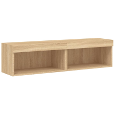 vidaXL 2 db sonoma tölgy színű TV-szekrény LED-ekkel 60x30x30 cm (837132) bútor