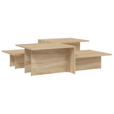 vidaXL 2 db sonoma-tölgyszínű szerelt fa dohányzóasztal (3216152) bútor