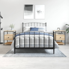 vidaXL 2 db sonoma-tölgyszínű szerelt fa éjjeliszekrény 40x42x56 cm bútor