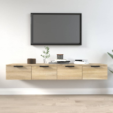 vidaXL 2 db sonoma tölgyszínű szerelt fa fali szekrény 68x30x20 cm bútor