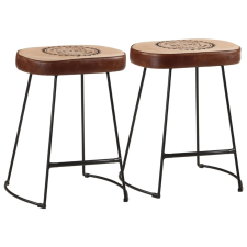 vidaXL 2 db sötétbarna bárszék 40x29,5x53 cm bútor