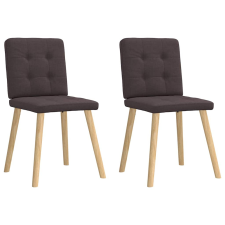 vidaXL 2 db sötétbarna szövet étkezőszék bútor