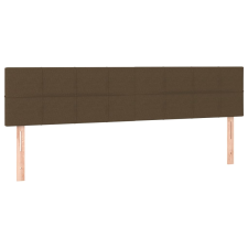 vidaXL 2 db sötétbarna szövet fejtámla 90x5x78/88 cm (346077) ágy és ágykellék