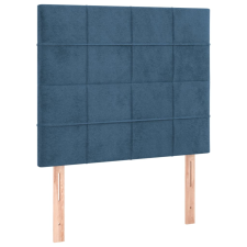 vidaXL 2 db sötétkék bársony fejtámla 90x5x78/88 cm (3116372) ágy és ágykellék