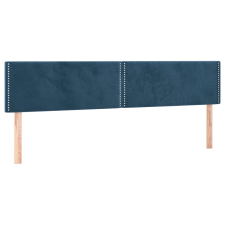 vidaXL 2 db sötétkék bársony fejtámla 90x5x78/88 cm (345982) ágy és ágykellék