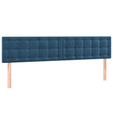 vidaXL 2 db sötétkék bársony fejtámla 90x5x78/88 cm (346514) ágy és ágykellék
