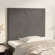 vidaXL 2 db sötétszürke bársony fejtámla 80 x 5 x 78/88 cm ágy és ágykellék