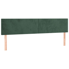 vidaXL 2 db sötétzöld bársony fejtámla 90x5x78/88 cm (345841) ágy és ágykellék