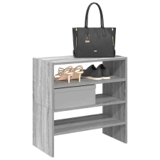 vidaXL 2 db szürke sonoma cipőtartó állvány halmozható 60x30x30,5 cm bútor