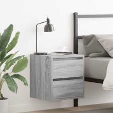 vidaXL 2 db szürke sonoma falra szerelhető éjjeliszekrény 38x34x40 cm bútor