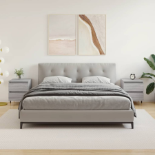 vidaXL 2 db szürke sonoma színű éjjeliszekrény 40 x 35 x 50 cm bútor